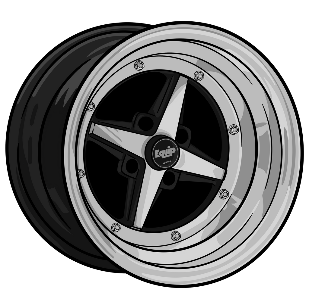 SMALL WHEEL DIECUT STICKER
