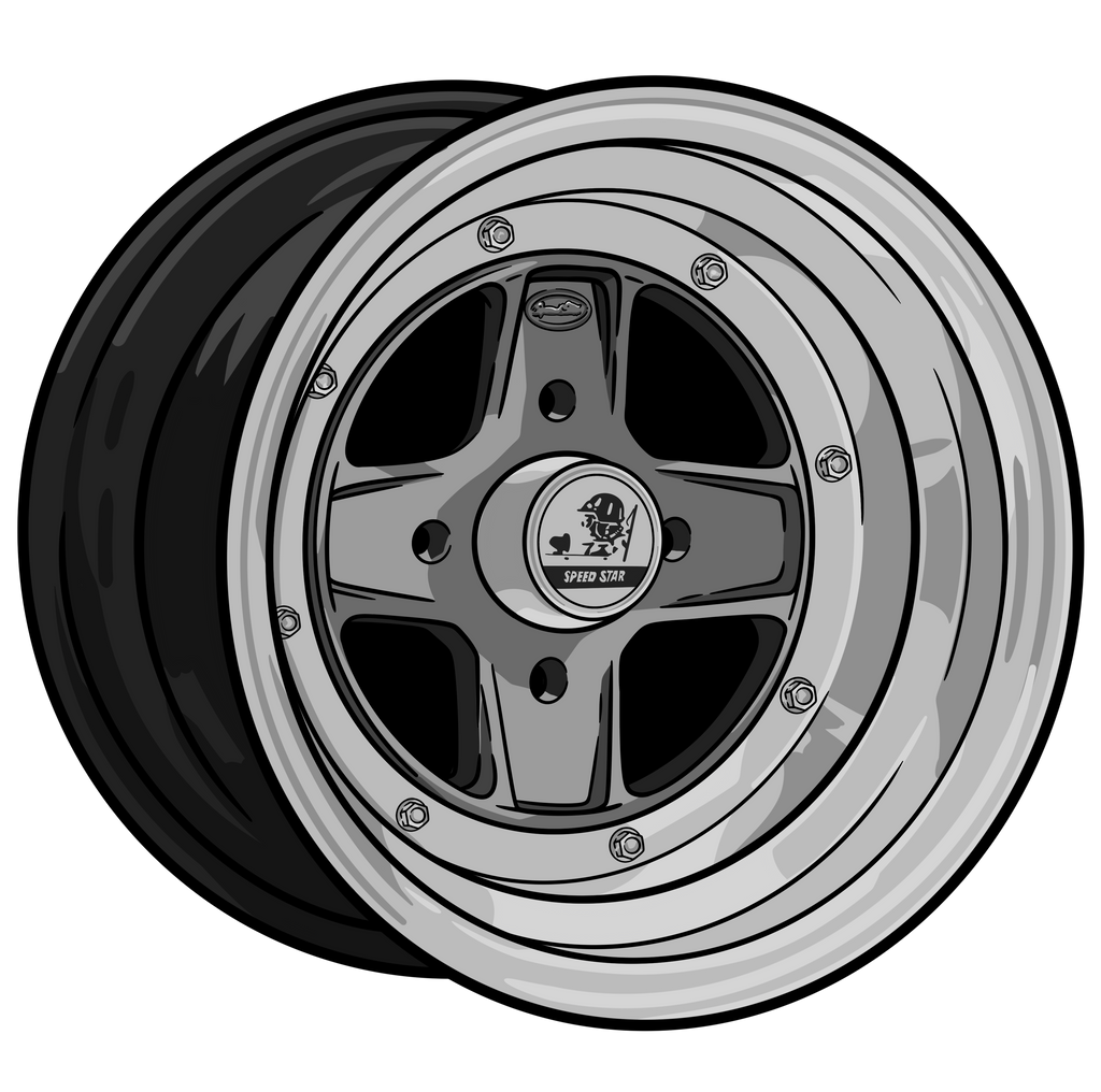 SMALL WHEEL DIECUT STICKER