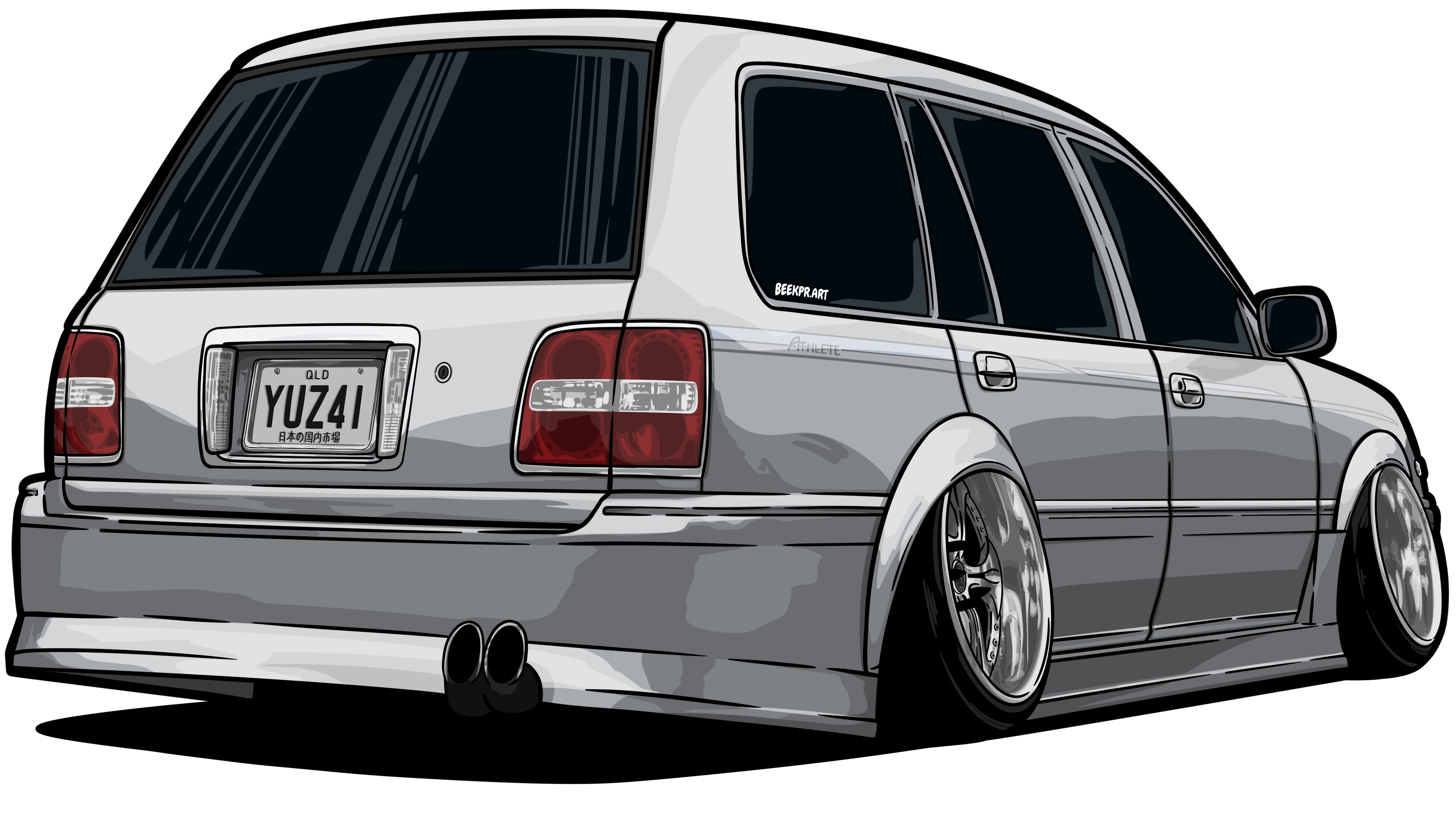 TOONED CAR STICKERS