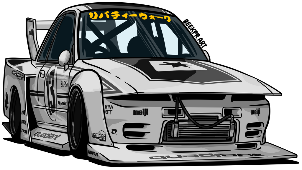 TOONED CAR STICKERS